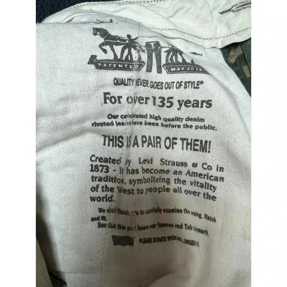 Levi's Men's Ace Cargo Twill Camouflage Pants W28L30 - Picture 7 of 12